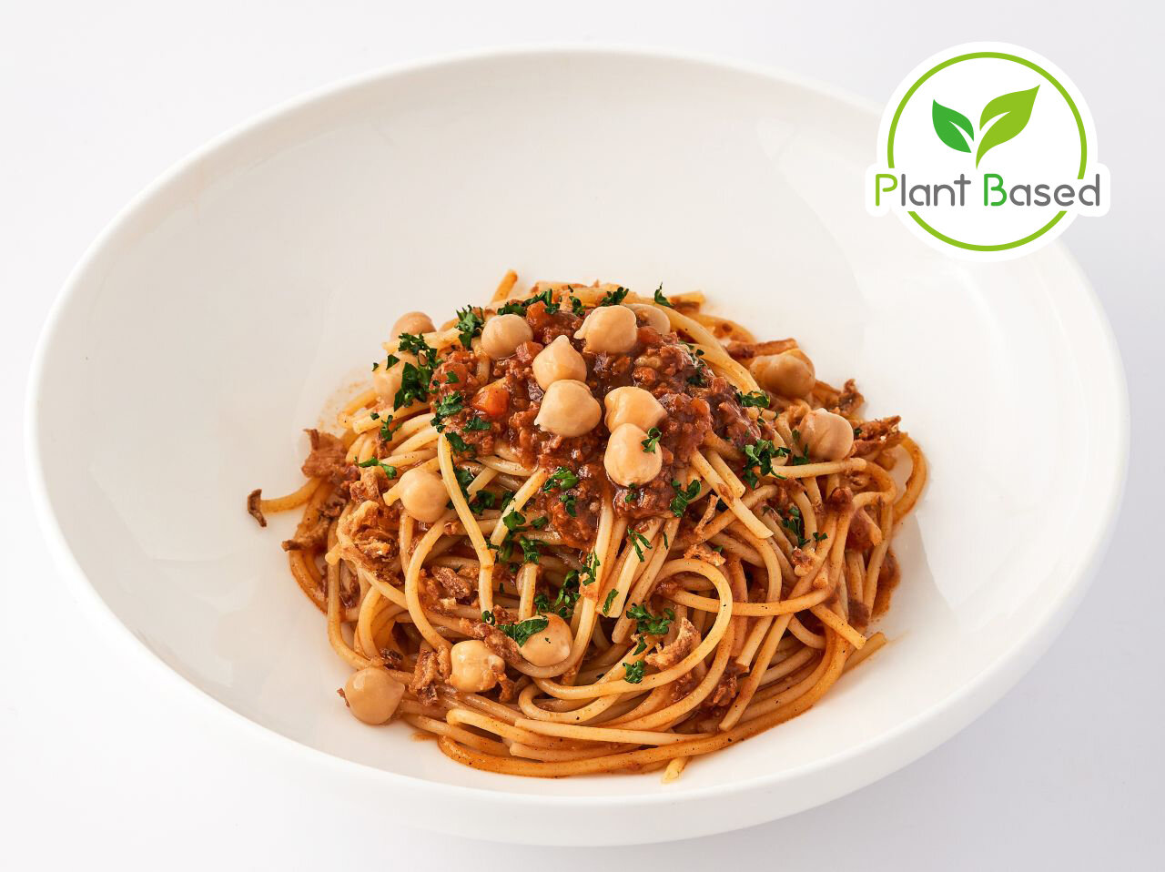 ひよこ豆とソイミートのボロネーゼスパゲティサムネイル